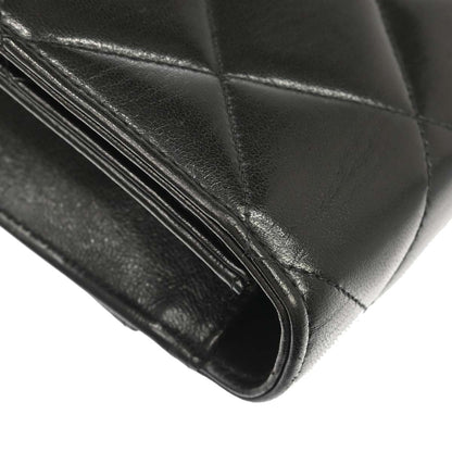 Chanel 1996-1997 Black Lambskin Briefcase Business Handbag