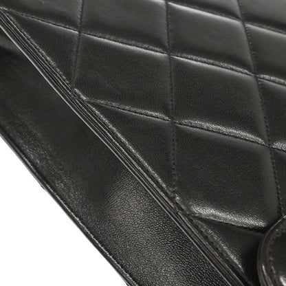Chanel 1996-1997 Black Lambskin Briefcase Business Handbag