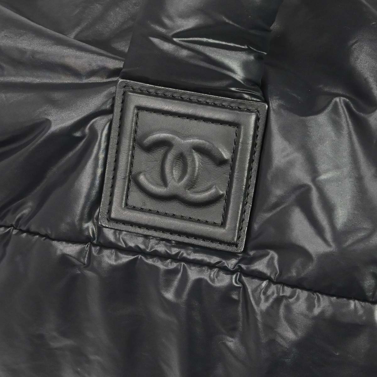 Chanel 2009-2010 Black Nylon Coco Cocoon 2way Shoulder Tote Bag