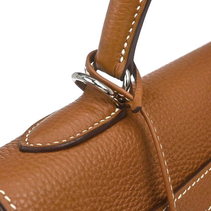 Hermes Gold Togo Kelly 32 Retourne 2way Shoulder Handbag