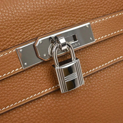 Hermes Gold Togo Kelly 32 Retourne 2way Shoulder Handbag