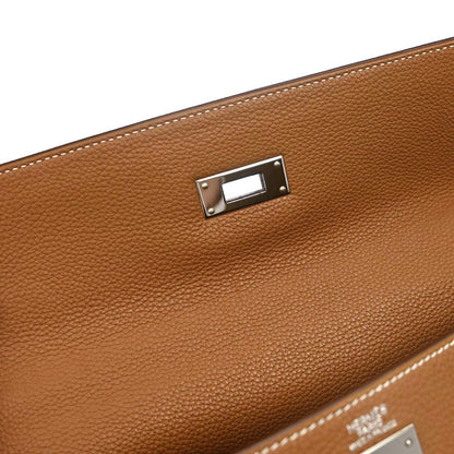 Hermes Gold Togo Kelly 32 Retourne 2way Shoulder Handbag