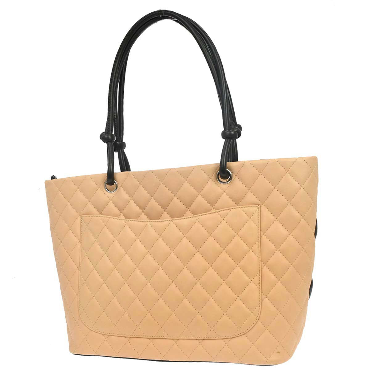 Chanel 2005-2006 Beige Calfskin Cambon Ligne Tote Handbag