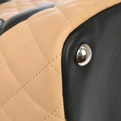 Chanel 2005-2006 Beige Calfskin Cambon Ligne Tote Handbag