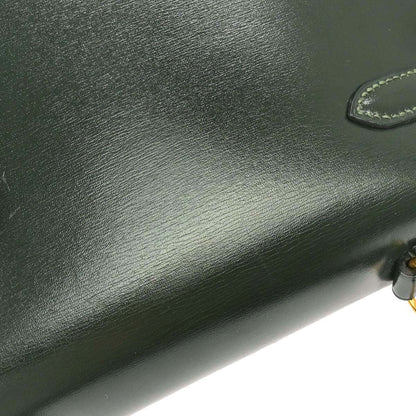 Hermes 1989 Vert Fonce Box Calf Mini Kelly 20 Sellier 2way Shoulder Handbag