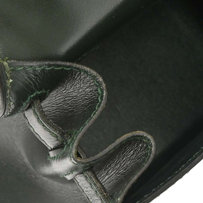 Hermes 1989 Vert Fonce Box Calf Mini Kelly 20 Sellier 2way Shoulder Handbag