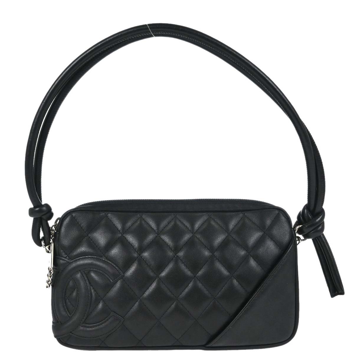 Chanel 2003-2004 Black Calfskin Cambon Ligne Handbag