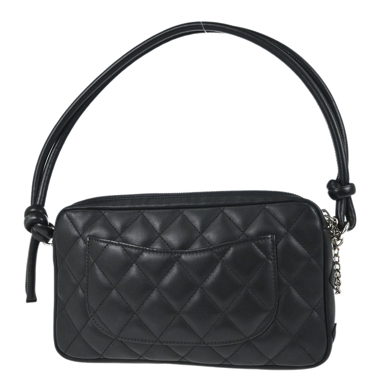 Chanel 2003-2004 Black Calfskin Cambon Ligne Handbag