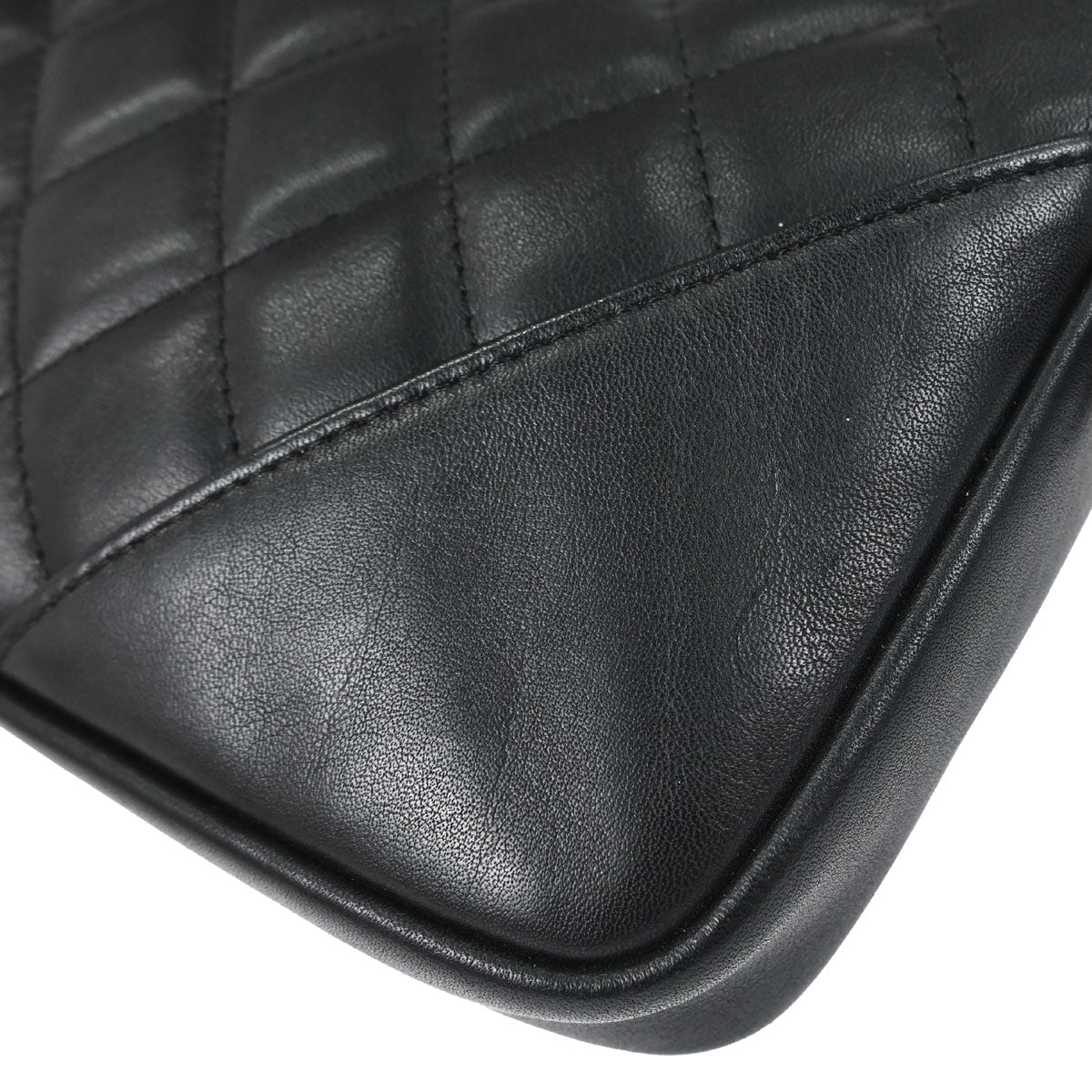Chanel 2003-2004 Black Calfskin Cambon Ligne Handbag