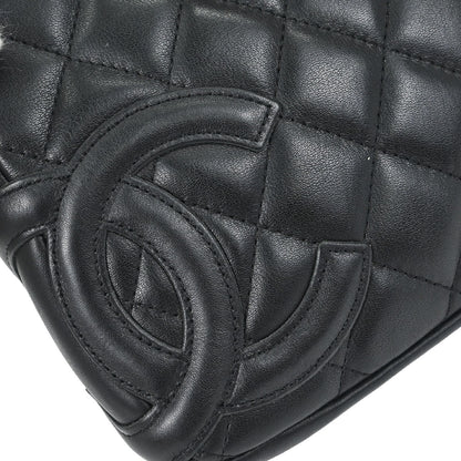 Chanel 2003-2004 Black Calfskin Cambon Ligne Handbag