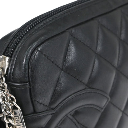 Chanel 2003-2004 Black Calfskin Cambon Ligne Handbag