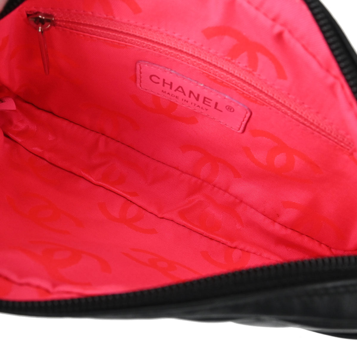 Chanel 2003-2004 Black Calfskin Cambon Ligne Handbag