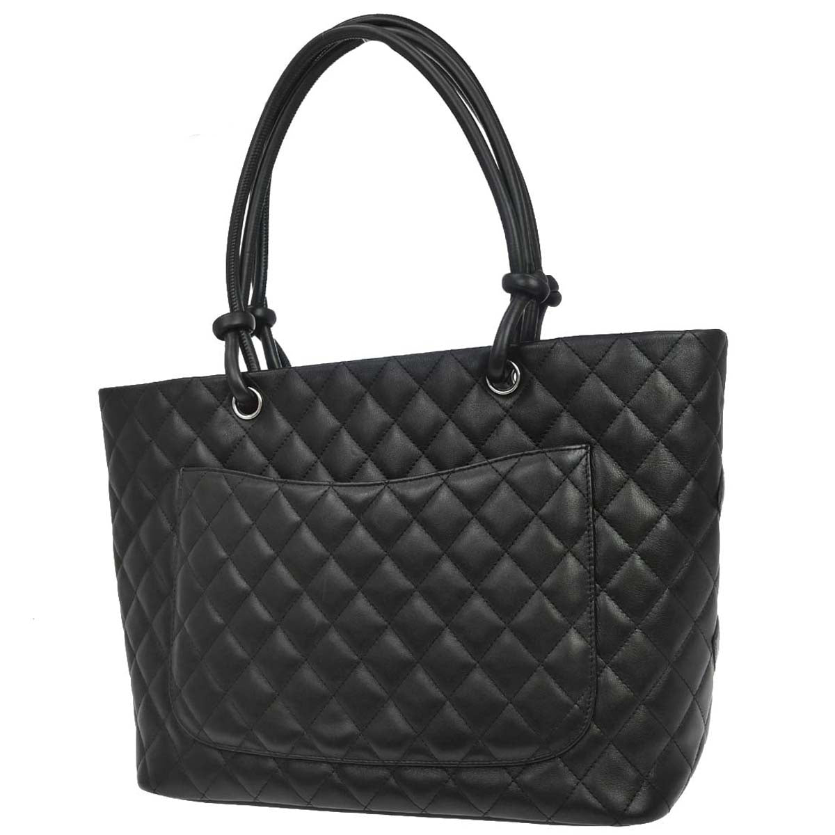 Chanel 2009-2010 Black Calfskin Cambon Ligne Tote Handbag