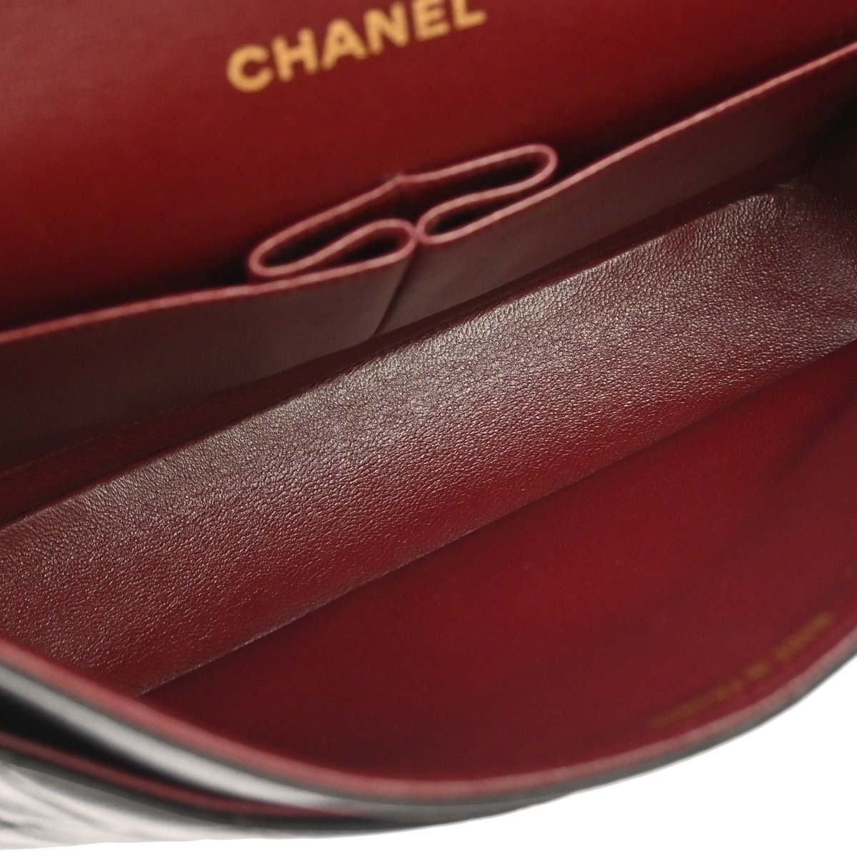 Chanel 1994-1996 Black Lambskin Medium Classic Double Flap Shoulder Bag