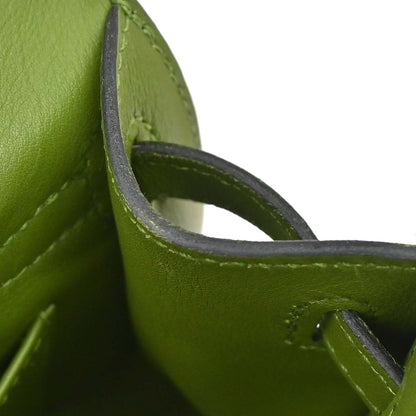 Hermes Anis Green Evercalf Kelly Pochette Handbag