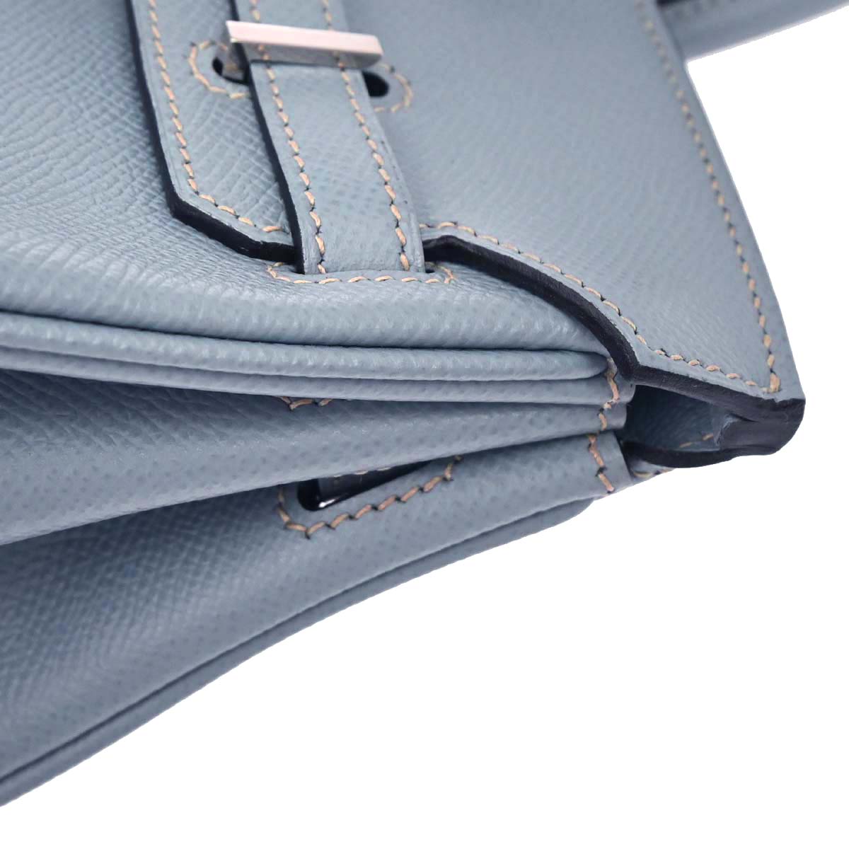 Hermes Blue Lin Epsom Birkin 25 Handbag