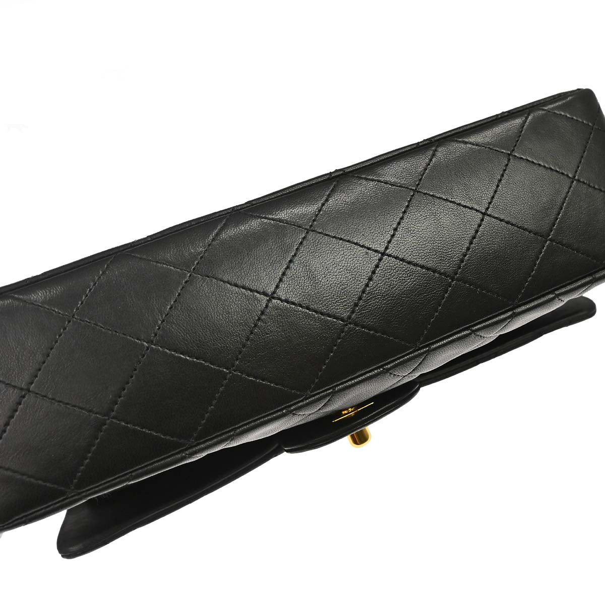 Chanel Black Lambskin Medium Classic Double Flap Shoulder Bag