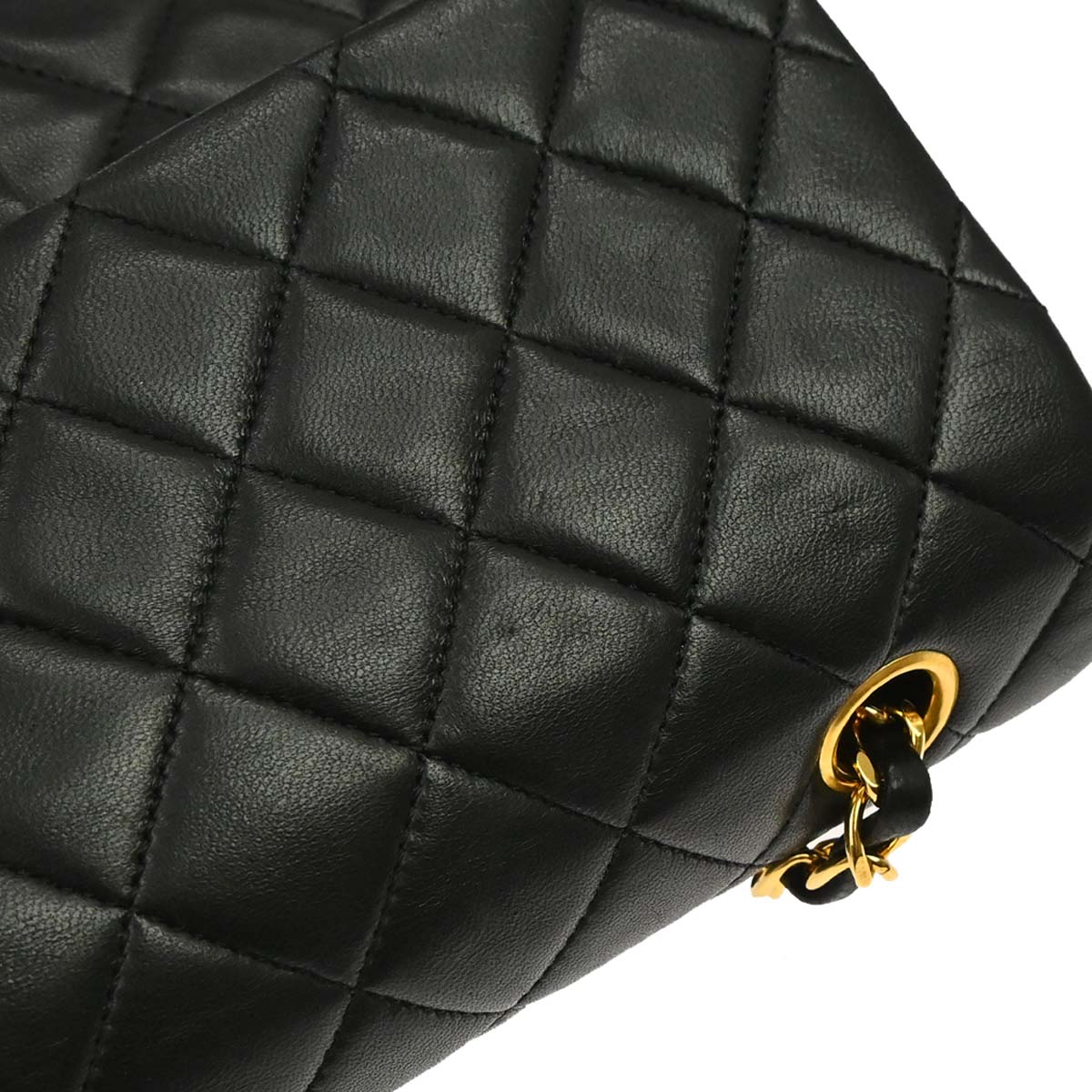 Chanel Black Lambskin Medium Classic Double Flap Shoulder Bag
