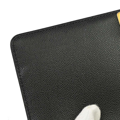Boy Chanel 2019 Black Caviar Skin Medium Chain Shoulder Bag