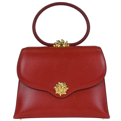 Hermes 1994 Rouge Vif Box Calf Irio Handbag