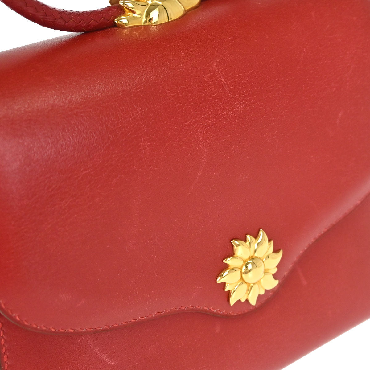 Hermes 1994 Rouge Vif Box Calf Irio Handbag