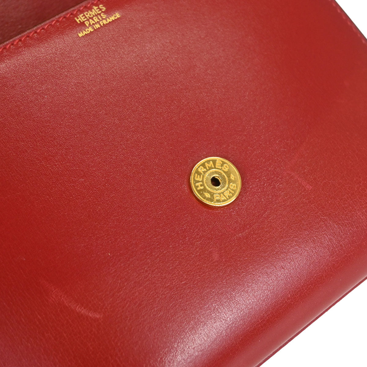 Hermes 1994 Rouge Vif Box Calf Irio Handbag