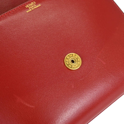Hermes 1994 Rouge Vif Box Calf Irio Handbag