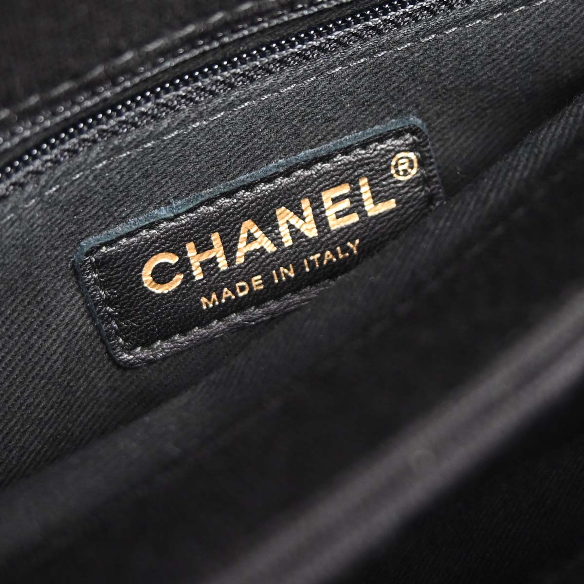Chanel 2019 Black Jersey Trendy CC Chevron Top Handle 2way Shoulder Handbag