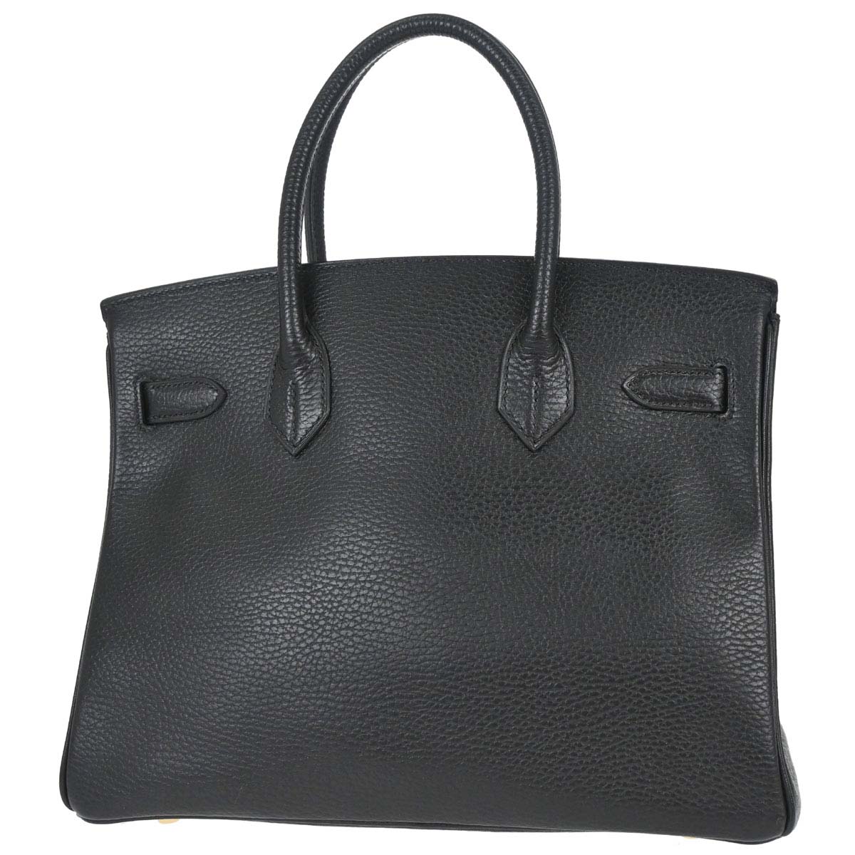 Hermes 2003 Black Ardennes Birkin 30 Handbag