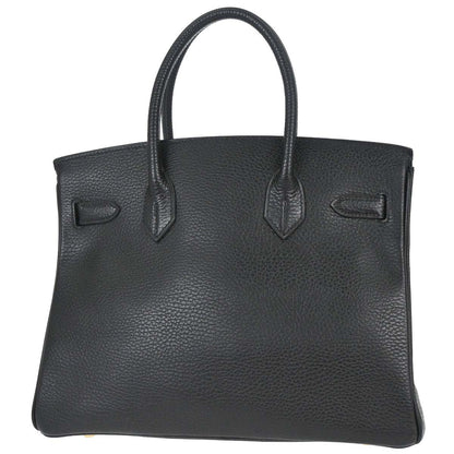 Hermes 2003 Black Ardennes Birkin 30 Handbag