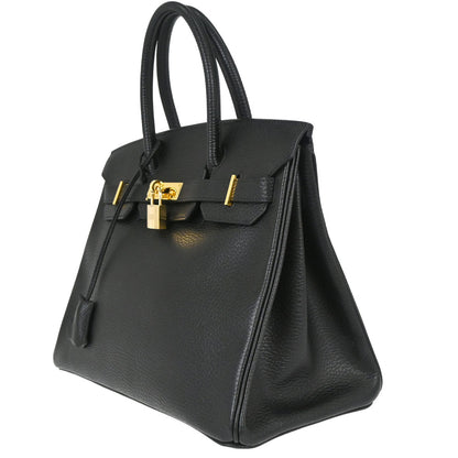 Hermes 2003 Black Ardennes Birkin 30 Handbag