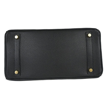 Hermes 2003 Black Ardennes Birkin 30 Handbag