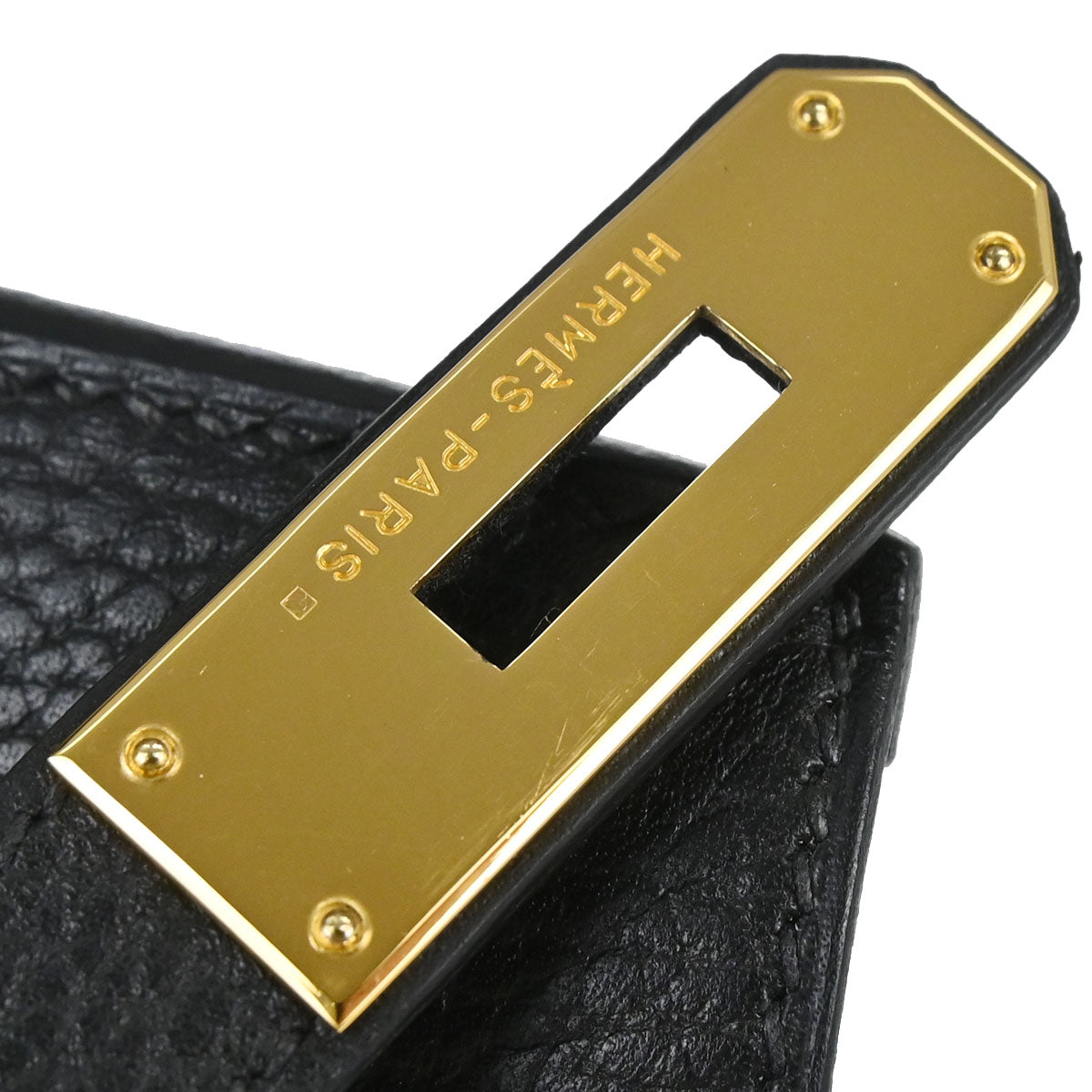 Hermes 2003 Black Ardennes Birkin 30 Handbag