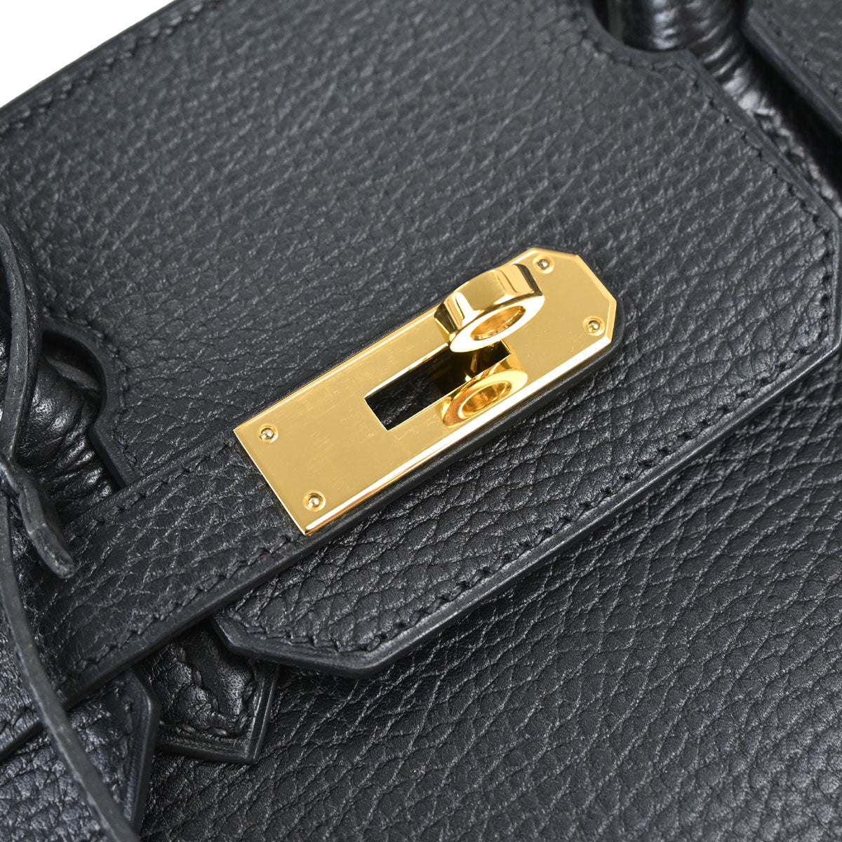 Hermes 2003 Black Ardennes Birkin 30 Handbag