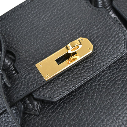 Hermes 2003 Black Ardennes Birkin 30 Handbag