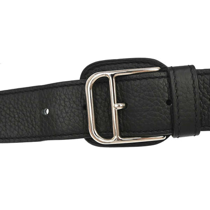 Hermes Black Taurillon Clemence Pochette Steve Shoulder Bag