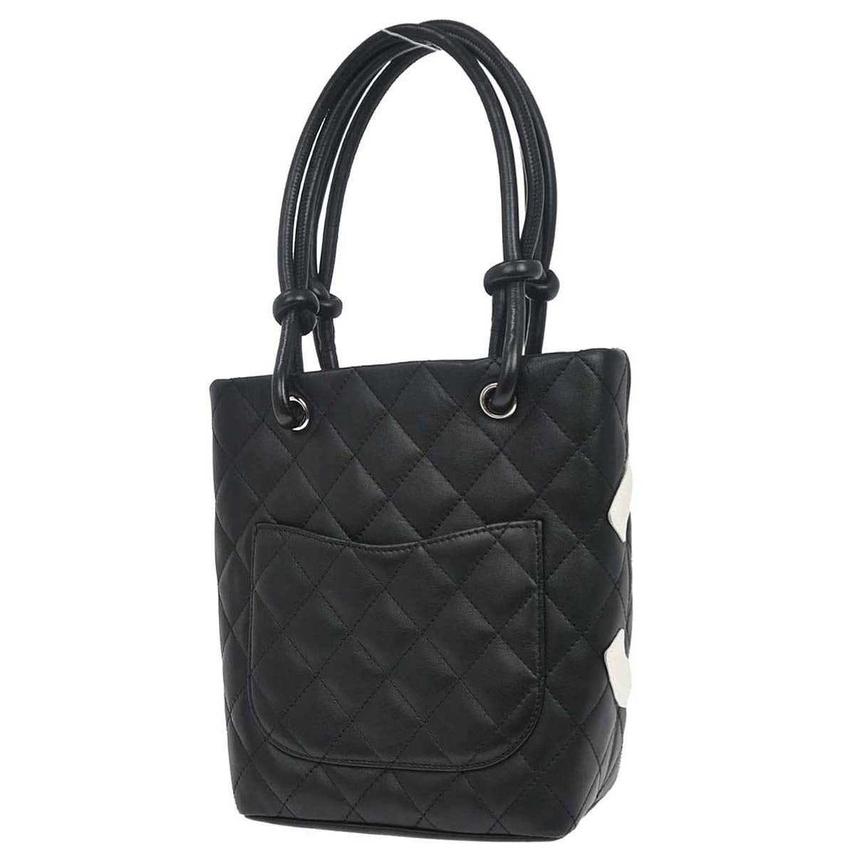 Chanel 2004-2005 Black Calfskin Cambon Ligne Tote Handbag