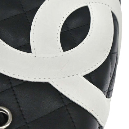Chanel 2004-2005 Black Calfskin Cambon Ligne Tote Handbag