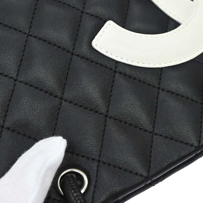Chanel 2004-2005 Black Calfskin Cambon Ligne Tote Handbag