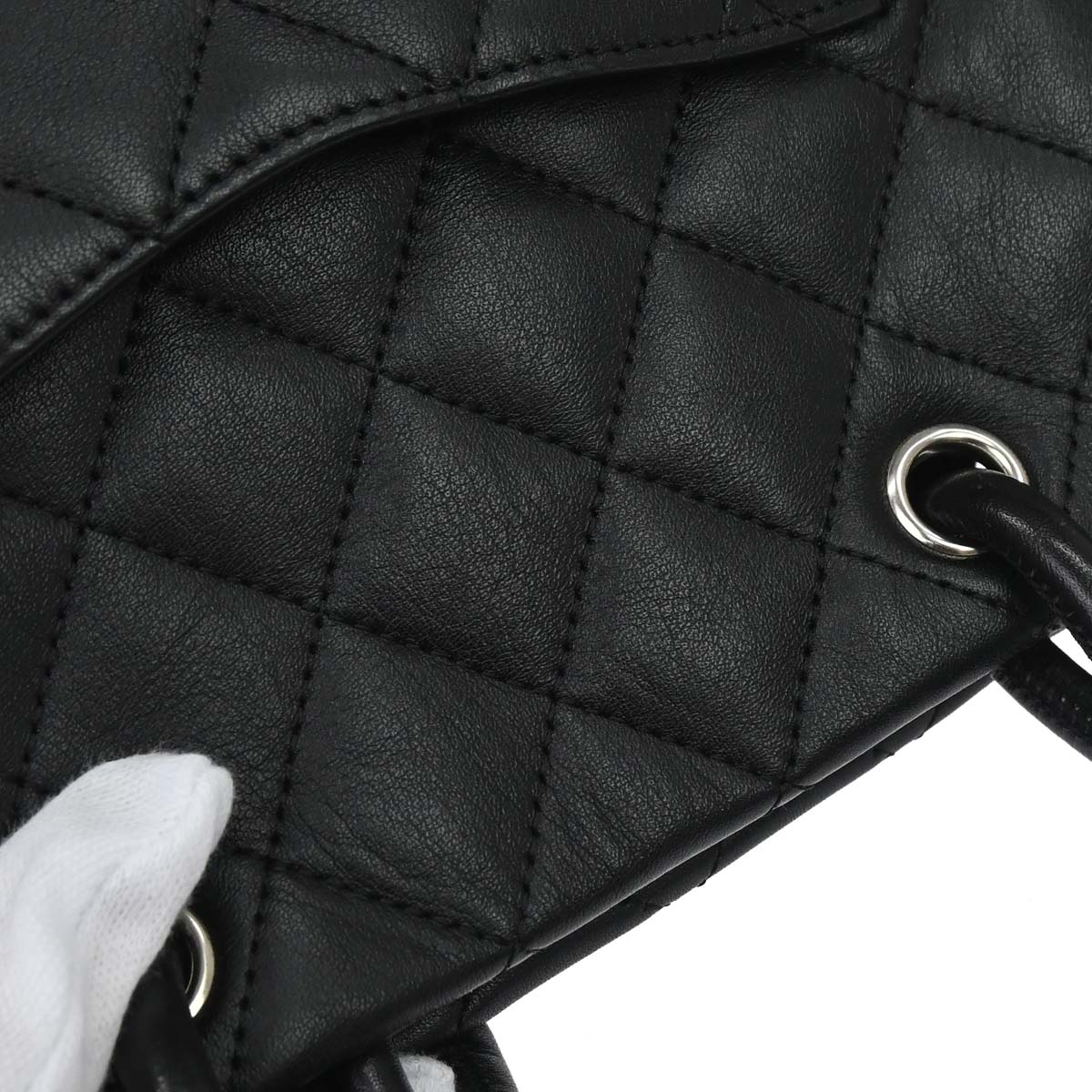 Chanel 2004-2005 Black Calfskin Cambon Ligne Tote Handbag