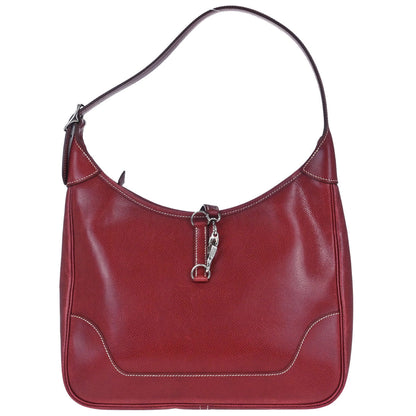 Hermes 2001 Rouge H Lisse Trim 31 Shoulder Bag
