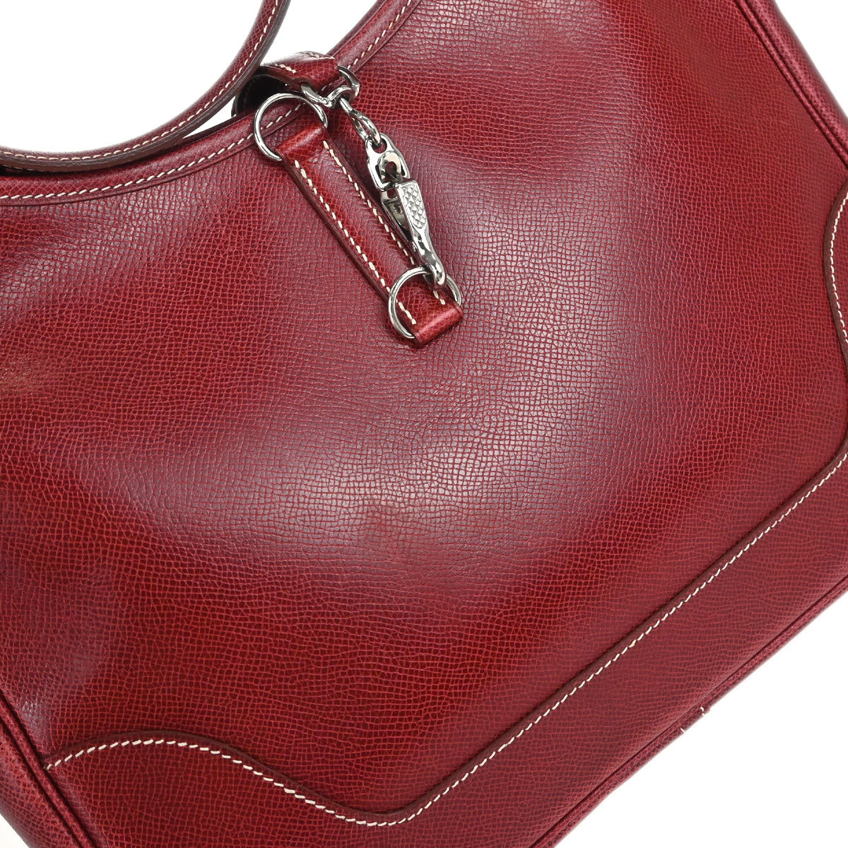 Hermes 2001 Rouge H Lisse Trim 31 Shoulder Bag
