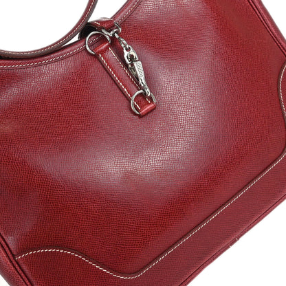 Hermes 2001 Rouge H Lisse Trim 31 Shoulder Bag