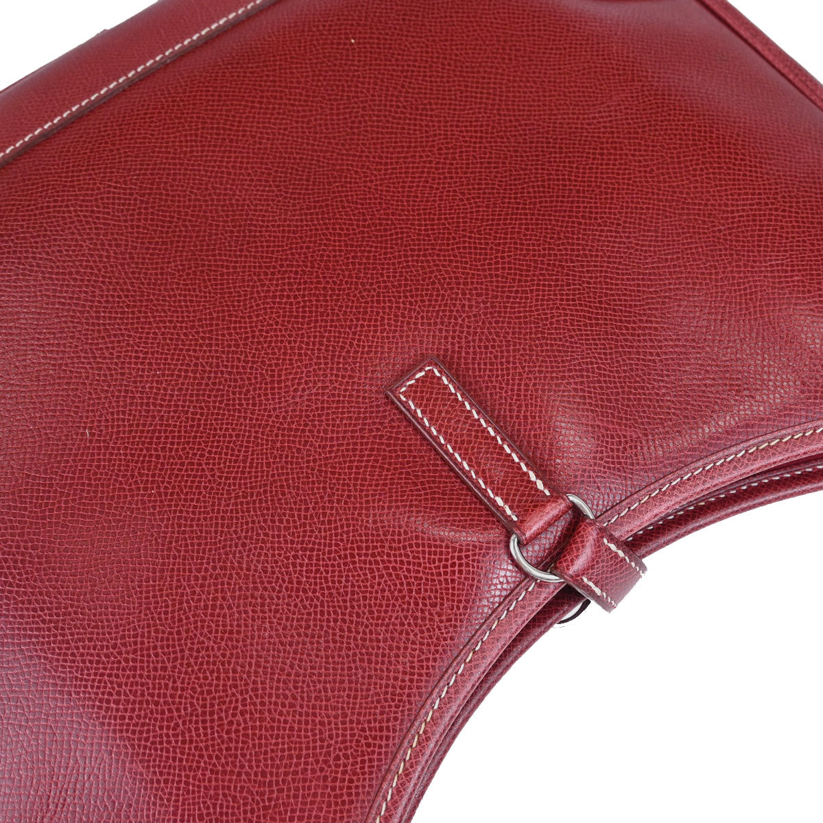 Hermes 2001 Rouge H Lisse Trim 31 Shoulder Bag