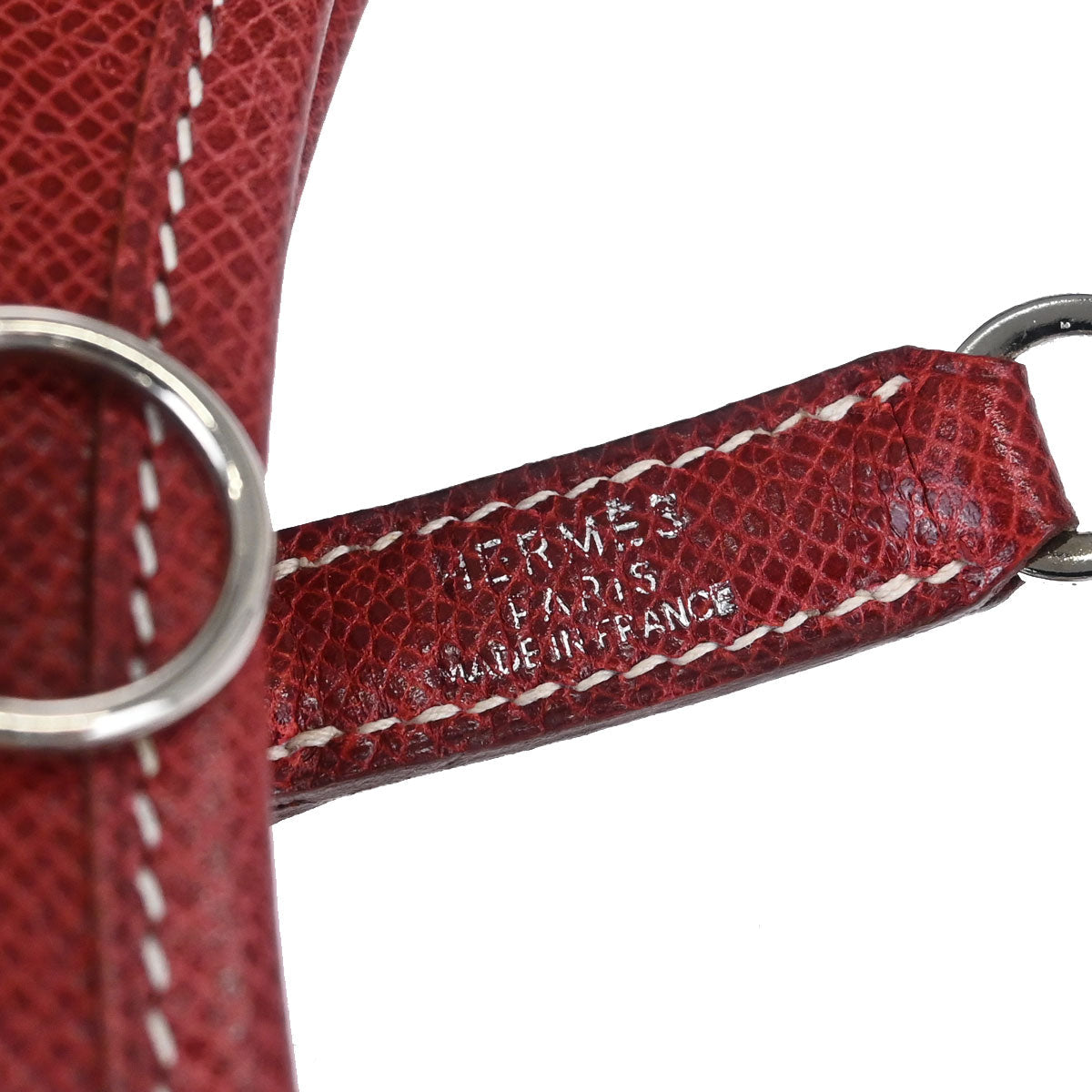 Hermes 2001 Rouge H Lisse Trim 31 Shoulder Bag