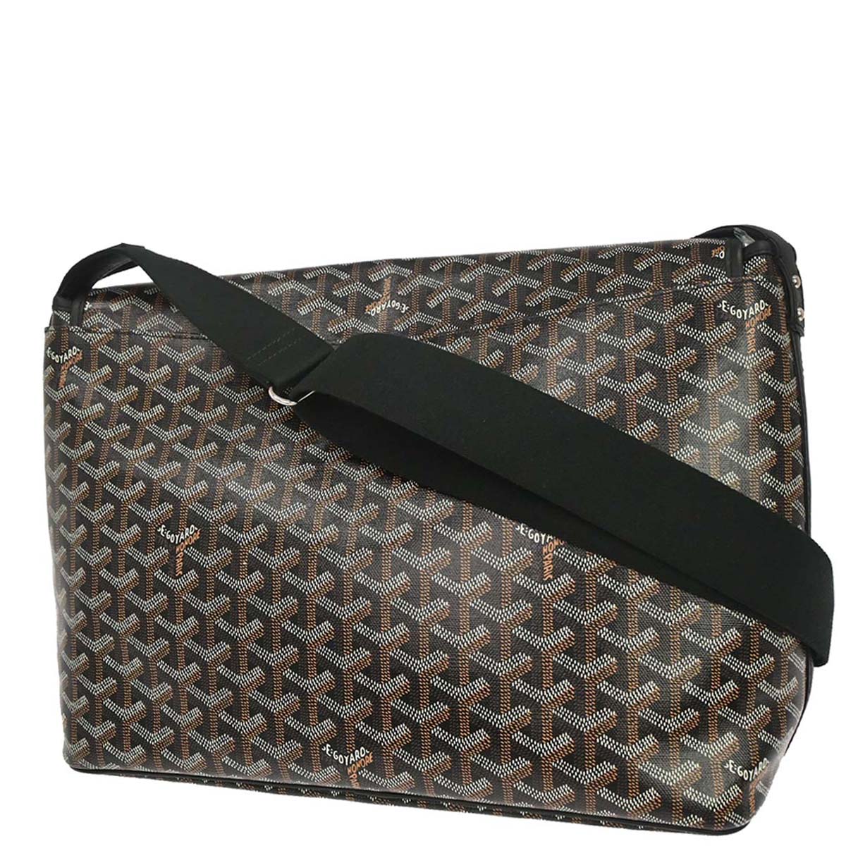 Goyard Black Capetien MM Messenger Shoulder Bag