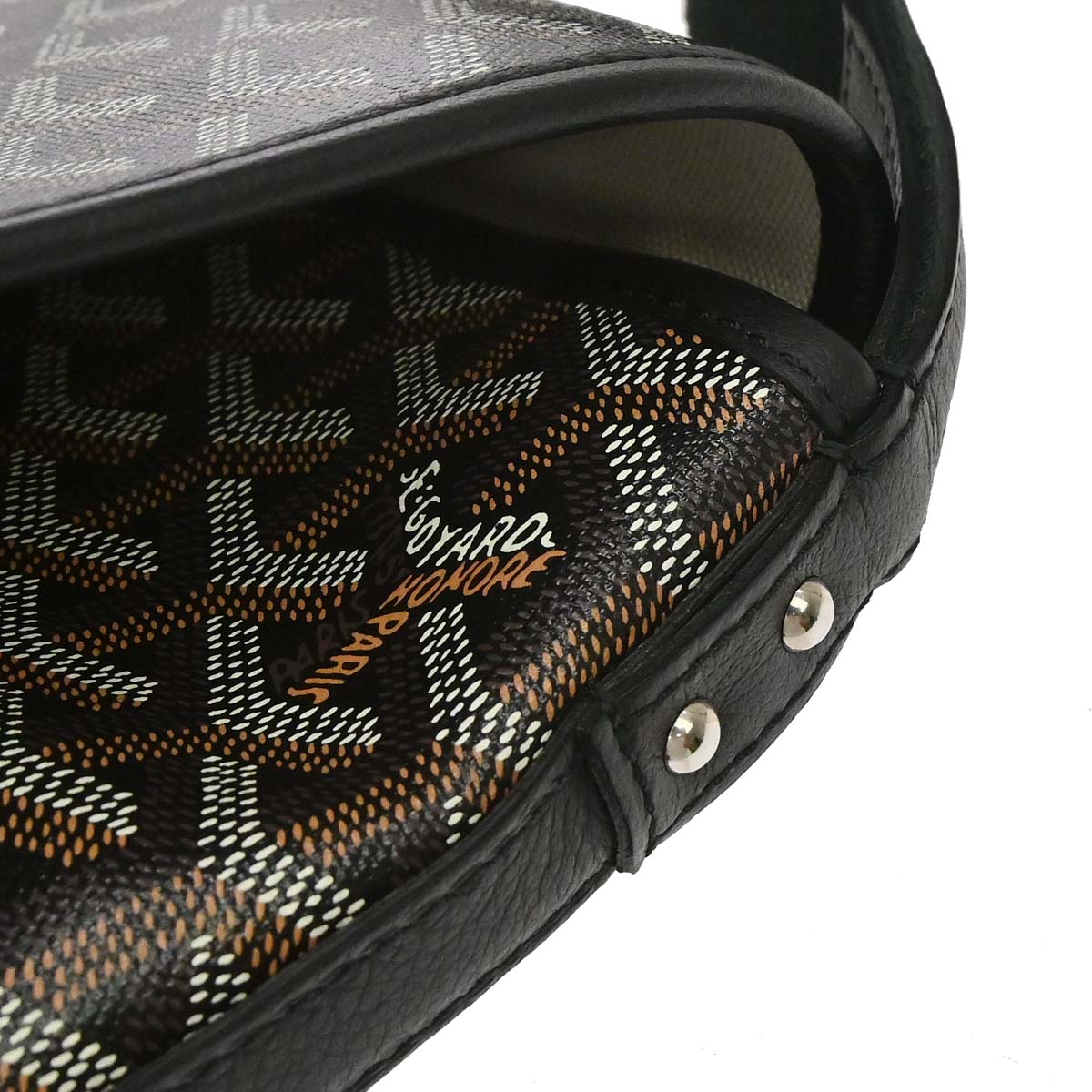 Goyard Black Capetien MM Messenger Shoulder Bag