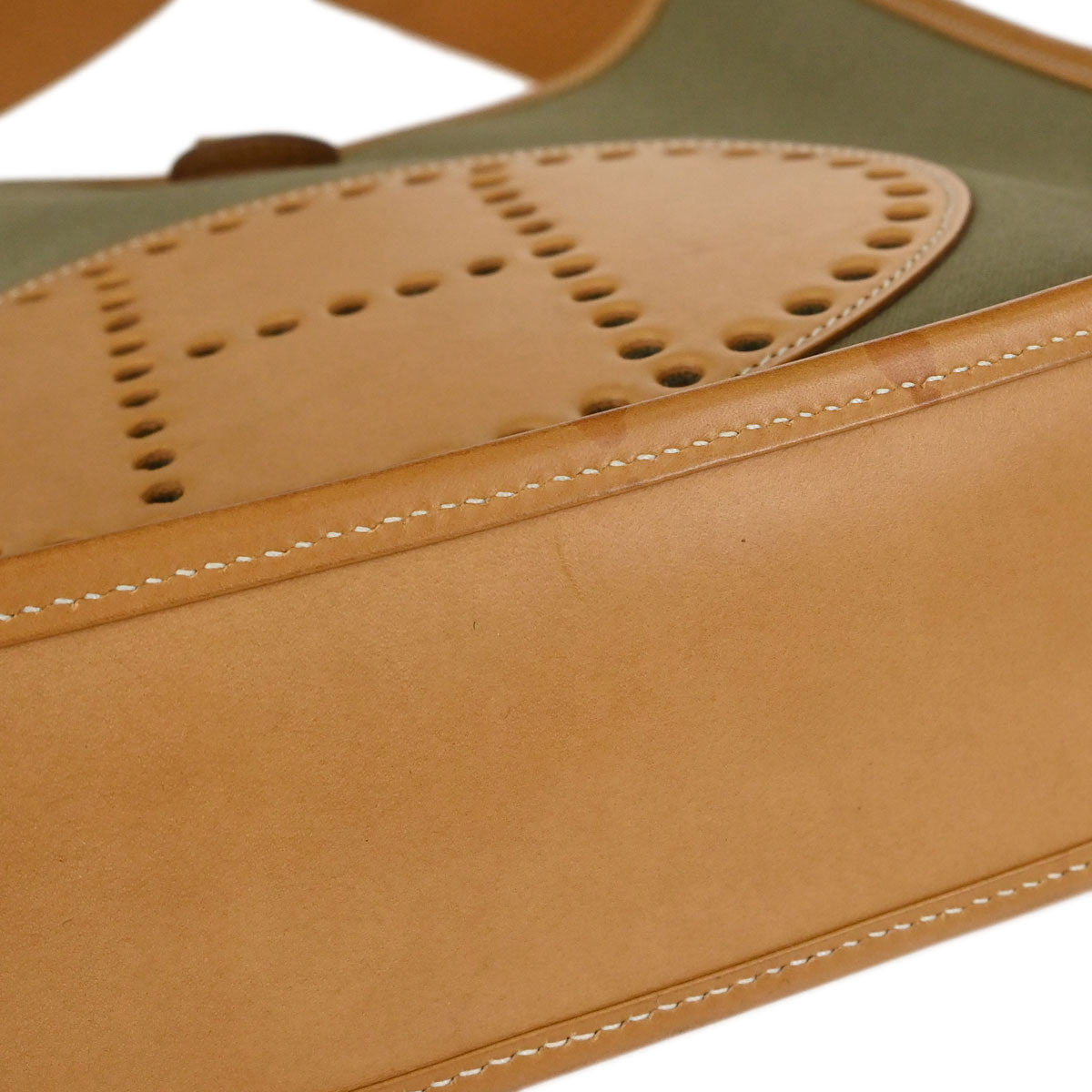 Hermes 2008 Natural Khaki Barenia Toile Officier Evelyne 2 29 PM