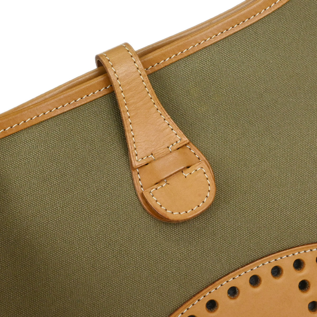 Hermes 2008 Natural Khaki Barenia Toile Officier Evelyne 2 29 PM