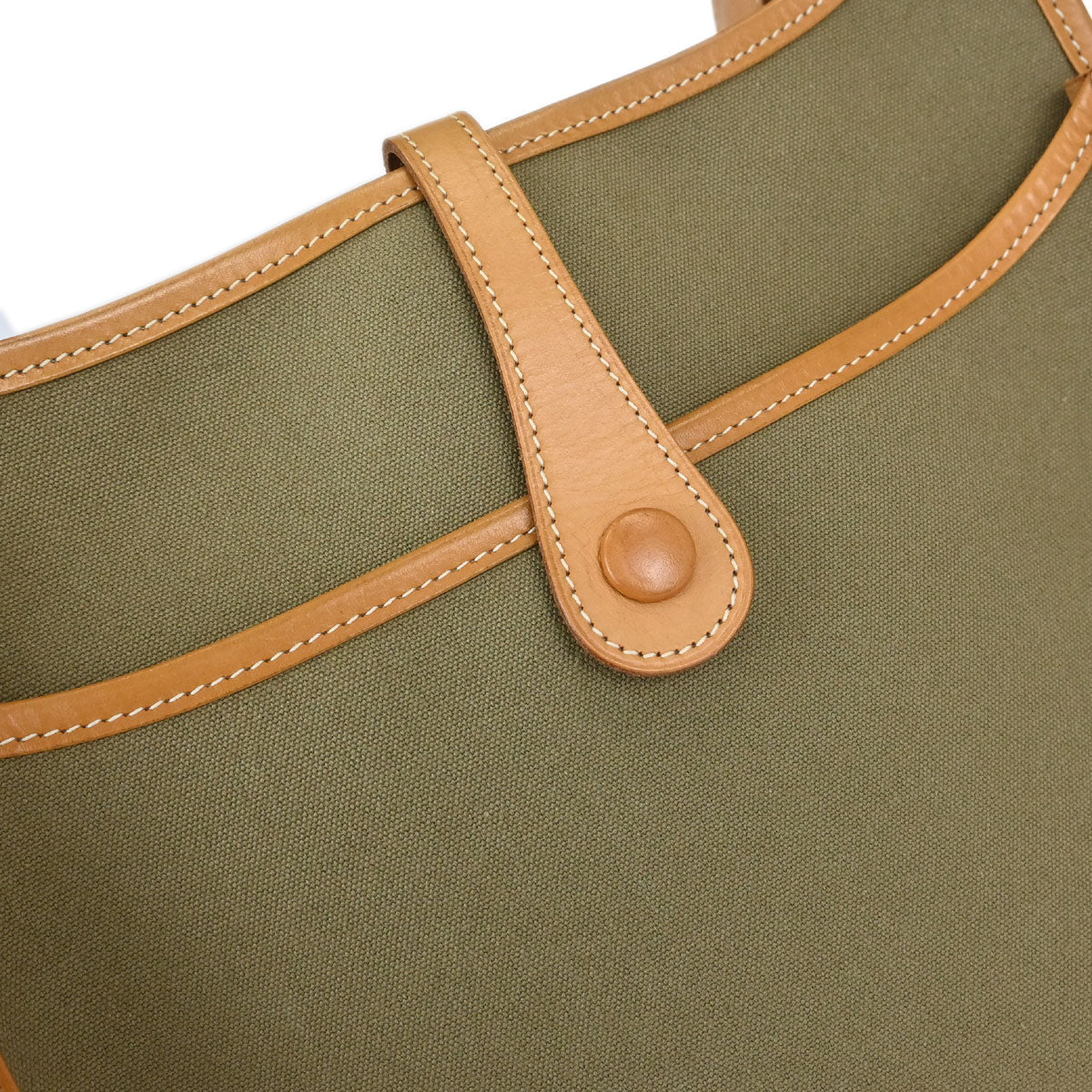 Hermes 2008 Natural Khaki Barenia Toile Officier Evelyne 2 29 PM